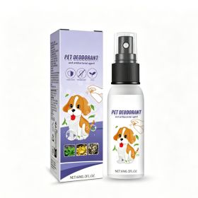 60ml Natural Pet Deodorant Spray With Portulaca & Aloe Extract, Pet Odor Eliminator, Non-Toxic Gentle Formula For Dogs (Option: 1box)