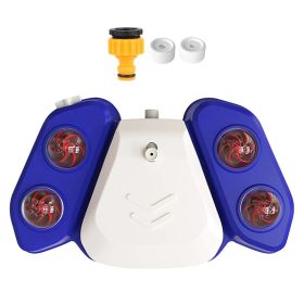 Blue-Yellow Color Options -- 1Pc Dog Water Fountain Multifunctional Automatic Pet Water Dispenser Outdoor Step-on Activated Sprinkler For Drinkin (Option: BLUE)